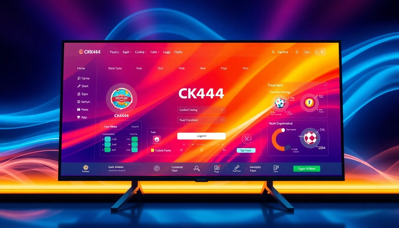 Login to ck444 with ease using the secure, user-friendly interface featuring vibrant visuals and bold CK444 branding for a seamless gaming experience.