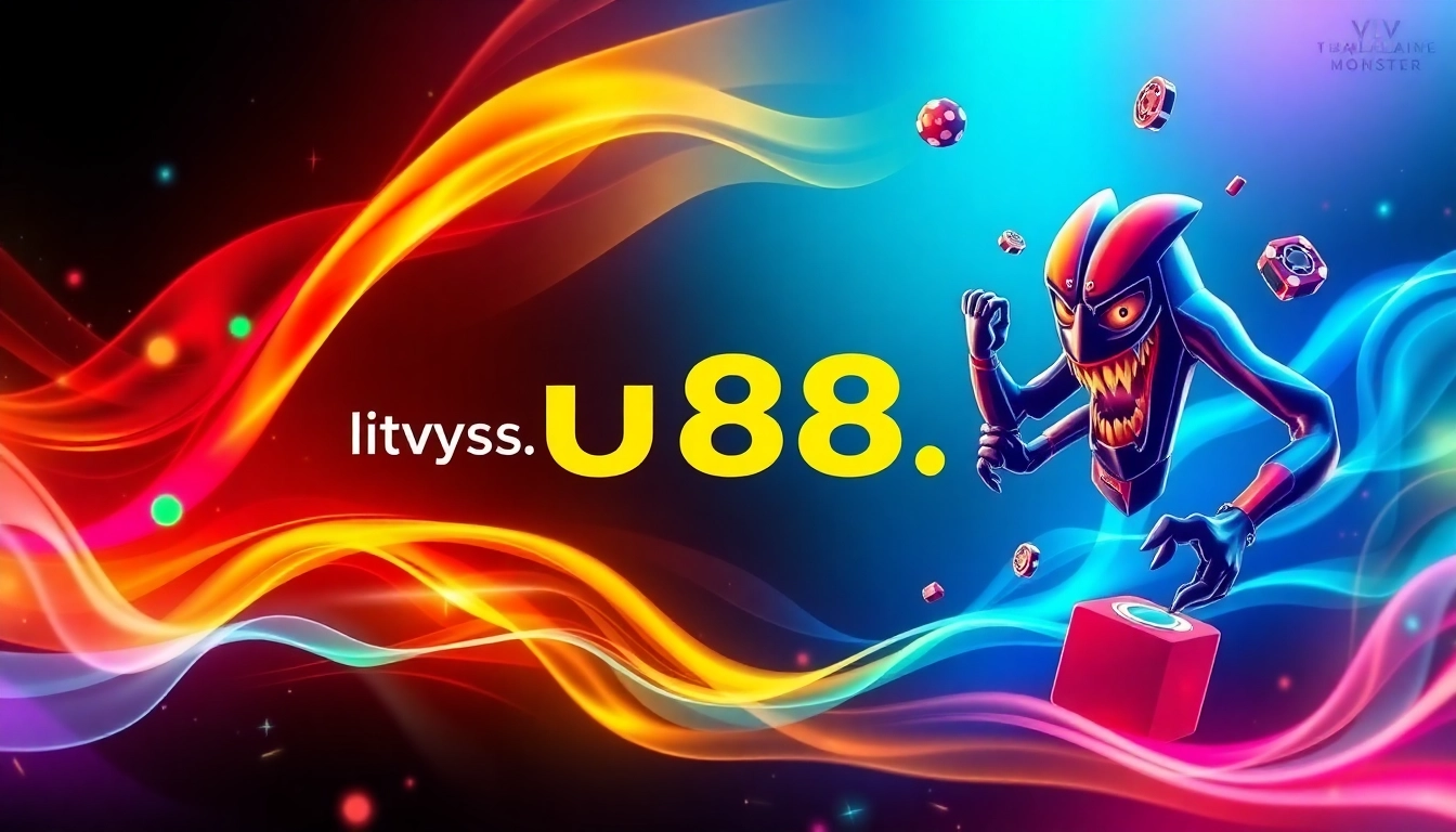The homepage of https://uu88.monster showcases an engaging, modern gaming platform interface, attracting users seeking online betting options.