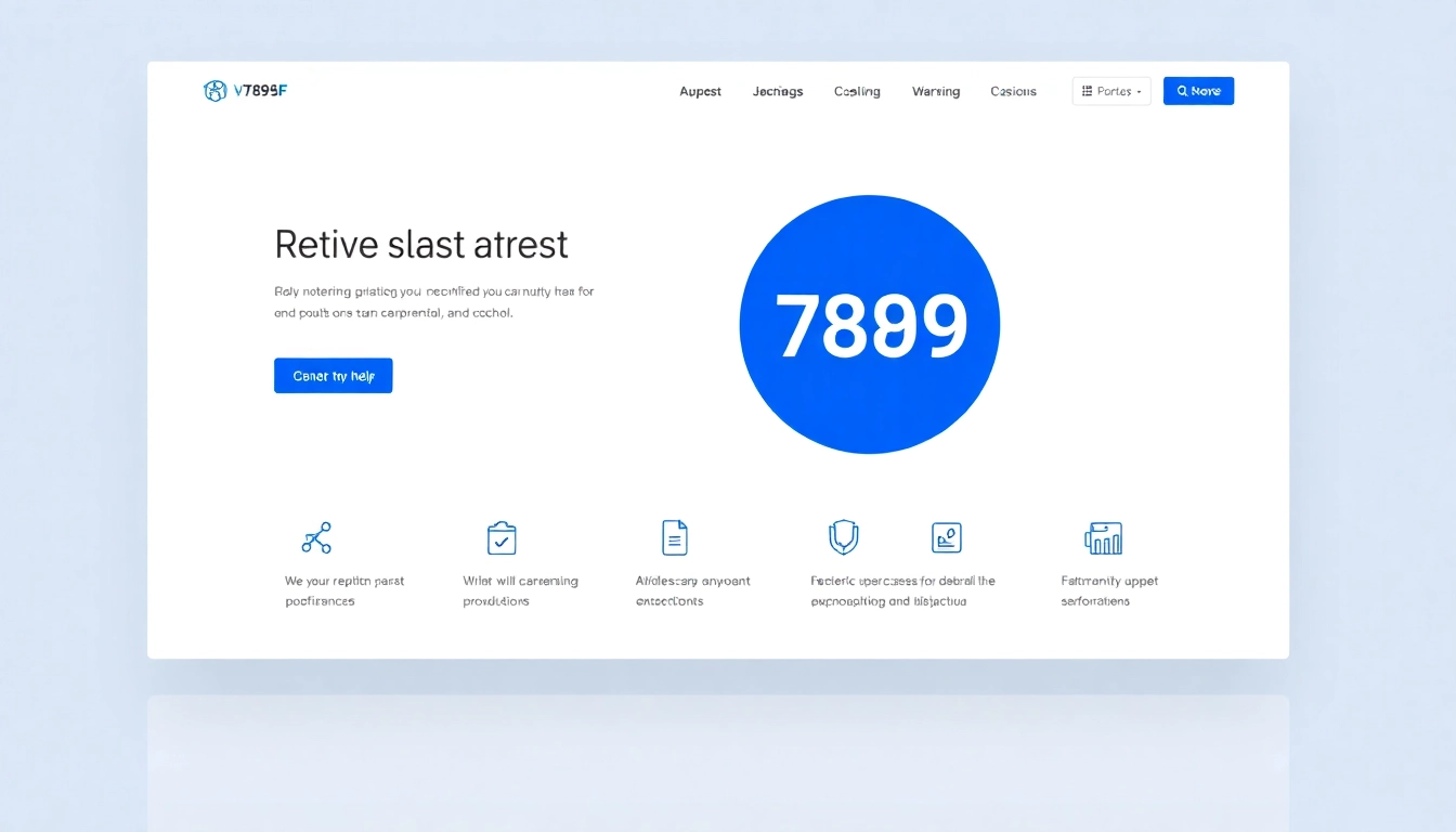 789f website homepage with clean design, engaging interface, and digital branding elements for user engagement