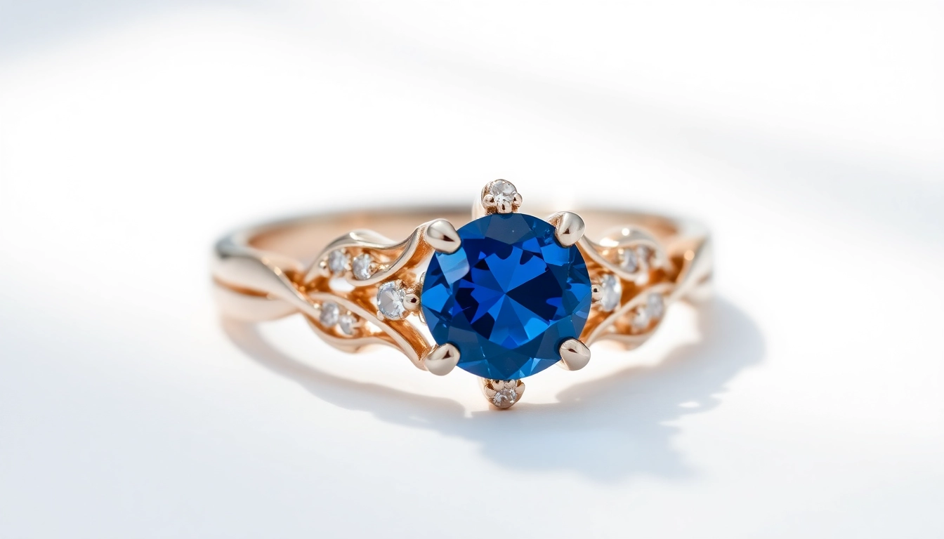 Exquisite Engagement Ring with Sapphire: A Symbol of Love and Elegance
