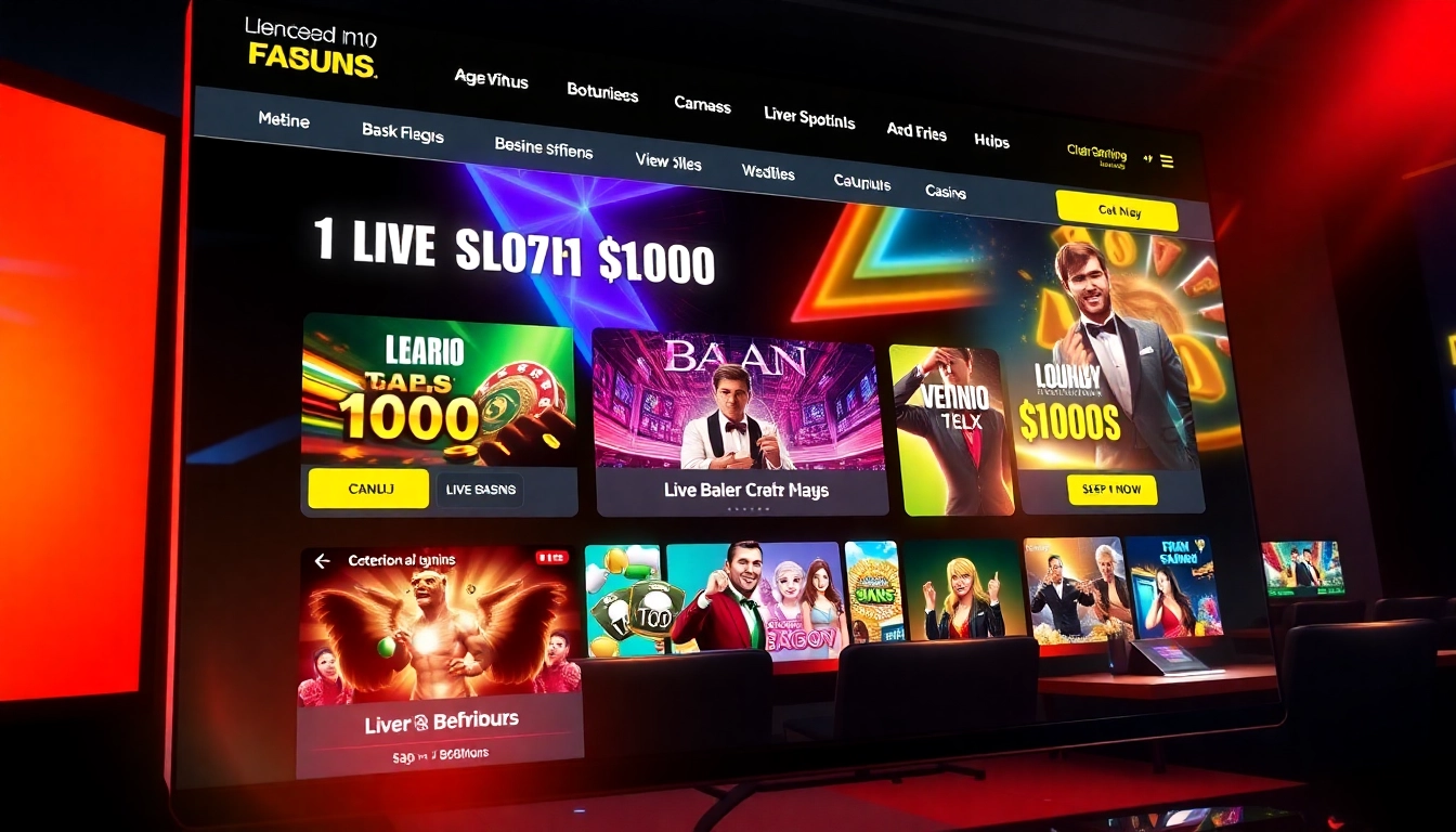 Official casino siteleri site showcasing live dealer games and generous bonuses for players