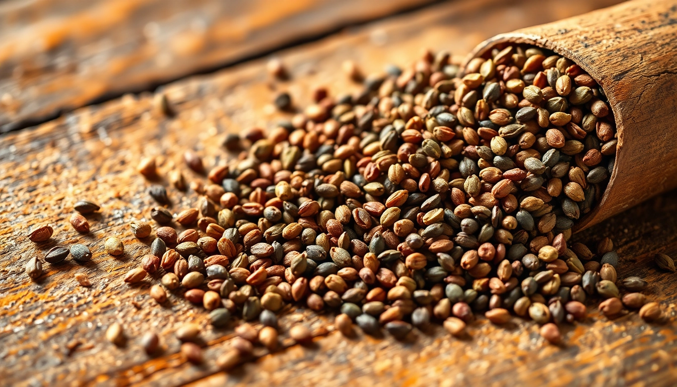 High-quality cumin powder and whole cumin seeds arranged artistically to showcase natural spice