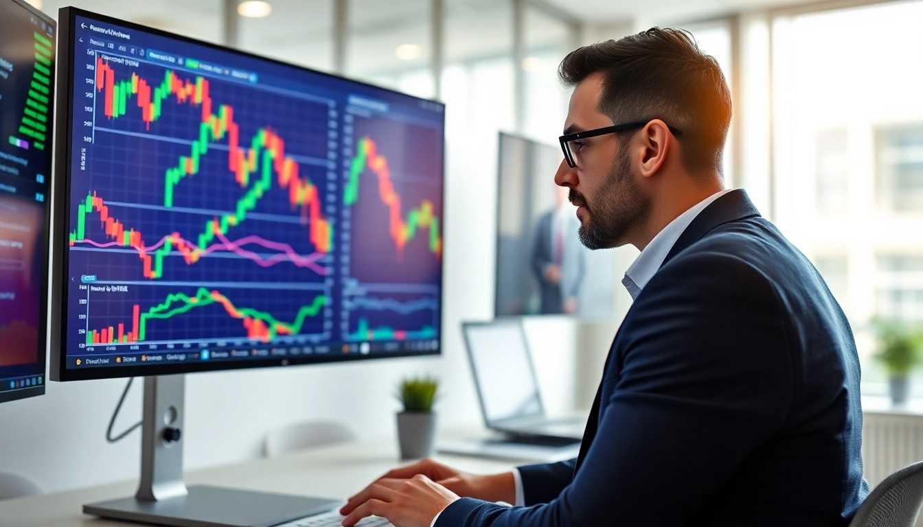 Trading view interface showcasing live market charts and analysis for traders and investors